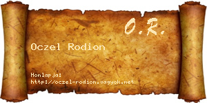Oczel Rodion névjegykártya